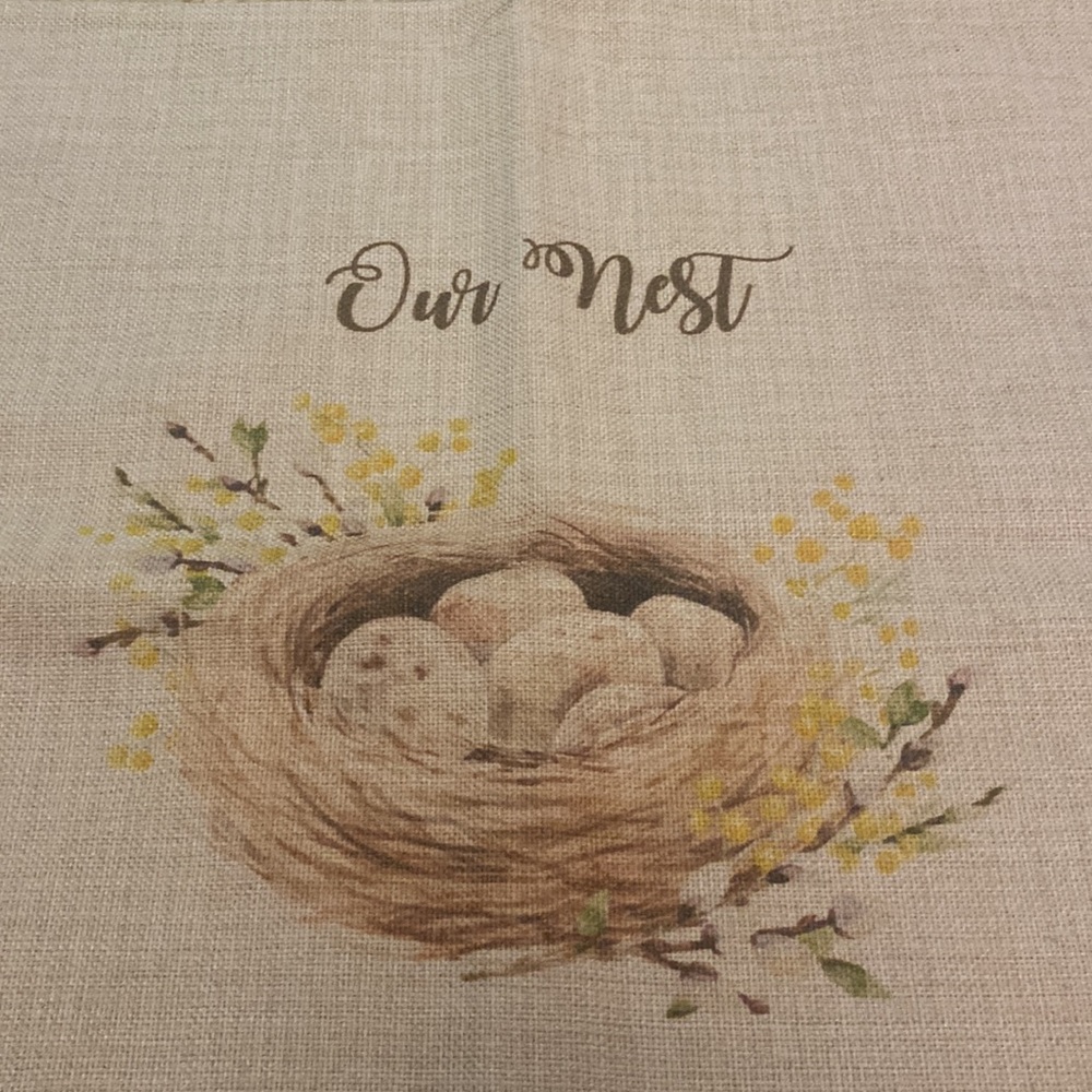 Our Nest pillow cover 19x19 new - Picture 2 of 3